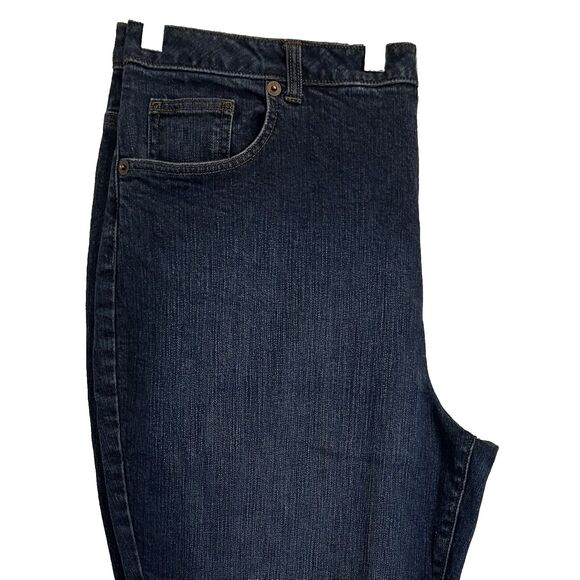 NEW Lands' End Women’s Sz 16W Original Fit Bootleg Jeans (37X30) Stretch Denim - Picture 5 of 15